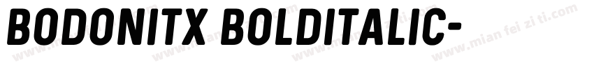 bodonitx bolditalic字体转换